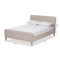 Baxton Studio Samson Light Beige Upholstered Full Size Platform Bed 135-7418 - alternate 2